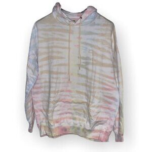 PHILCOS Soft Printed Tie Dye Pullover long sleeves cotton Hoodie size Medium